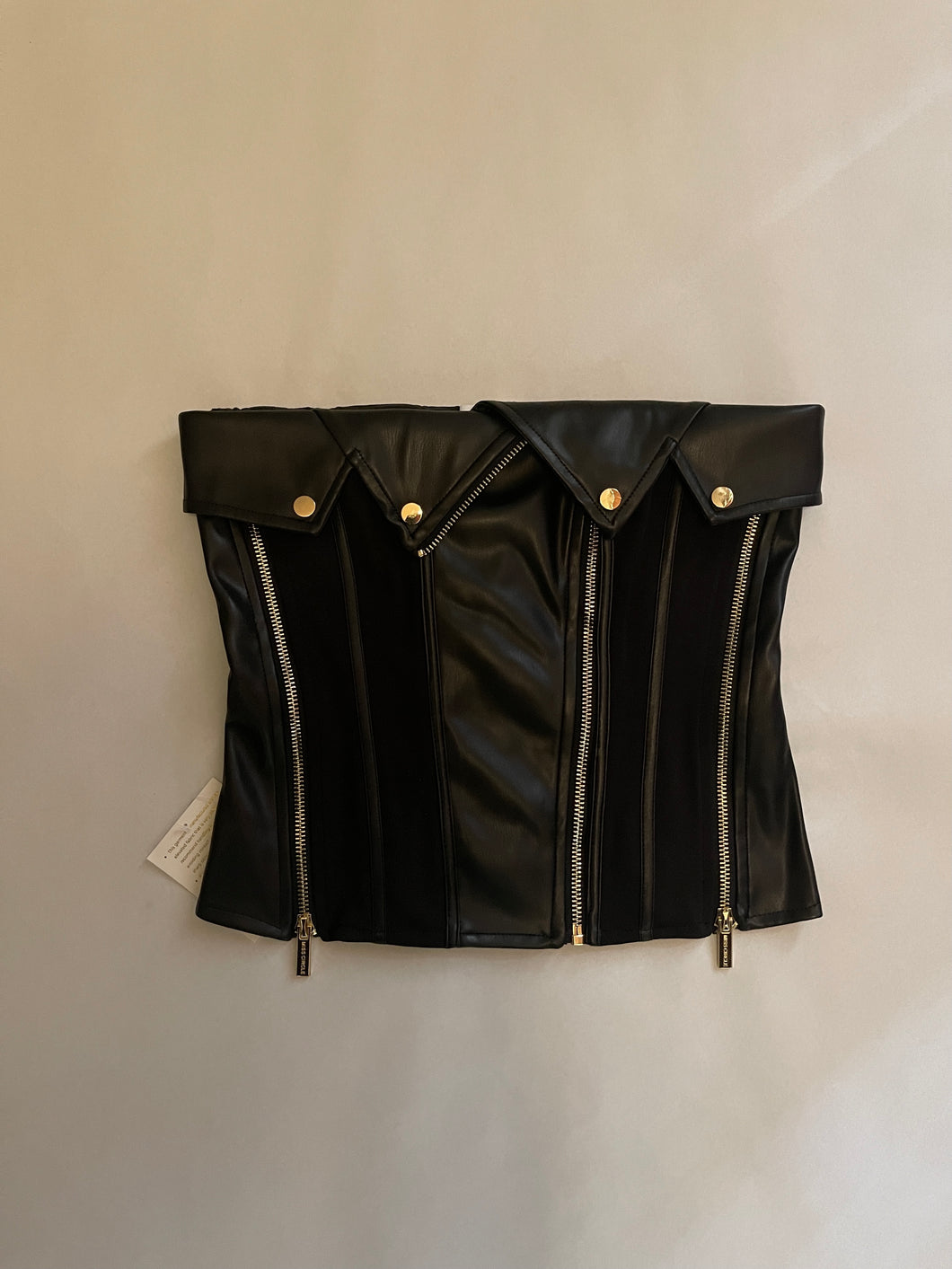 Vegan Leather Bustier